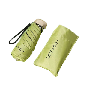 CHINEE Mini Travel Collapsible Umbrella Super Light Anti UV 5 Fold Mini Pocket Umbrella Custom Printing Business Gifts Manual