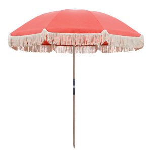 CHINEE New Style 180cm 190cm 210cm Open Diameter Fringe Large Beach Umbrella