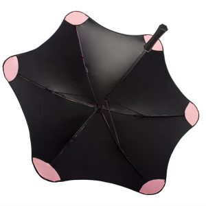 CHINEE Novel 6 Rib Inverted Company Umbrella Waterproof Pongee Fabric with Blunt Tip Promotional Printing for City Events & Gifts