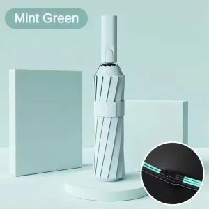 CHINEE OEM ODM Custom Automatic Umbrella One Button Control Lightweight Compact Umbrella for Business Promotion