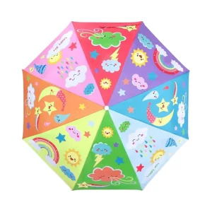 CHINEE Personalized Cartoon Kids Umbrella UV Protection Safe Anti-Pinch Umbrella for Kindergarten Promotional Gifts Bulk