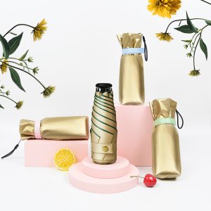 CHINEE Pocket Portable Mini Umbrellas Capsule Manual Compact Custom UV Protection Lady Umbrella With Logo