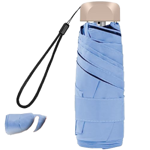 CHINEE Portable 5 Fold Ultralow Light Polyester Pocket Umbrella Cute Manual Control Sunblock UV Adult Umbrella Folded Mini Design