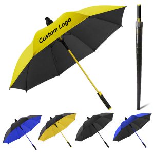 CHINEE Professional Double Layer Golf Umbrella Auto Open Windproof Large 125cm Long Handle UV Protection Heavy Duty Expert Manufacturer