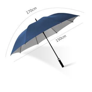 CHINEE Promotional Classic Coloured Automatic Straight Branded Custom WindProof Plastic Handle Golf Umbrellas