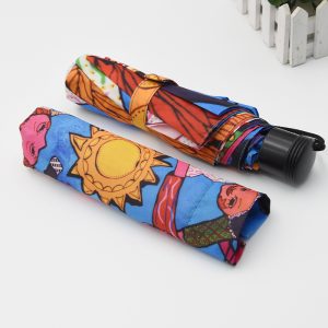CHINEE Promotional Factory Price Competitive Lowest Price Custom Printed Fashion 3 Fold Manual Umbrella