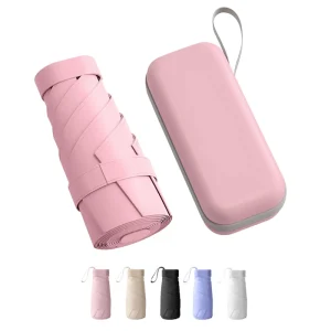 CHINEE Promotional High Quality Sun Protection UV Protection Mini 6K 6 Fold Sun Umbrella Portable Mini Lightweight Umbrella