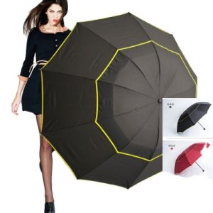 CHINEE Promotional Items Doule Layer Windproof 4 Fold Umbrella Big Size Family Three Person China Full Body Umbrella