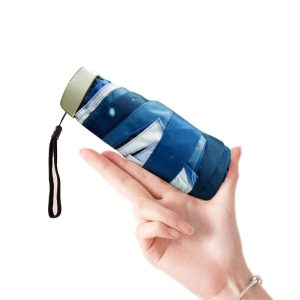 CHINEE Promotional Manual Open UV 5 Fold Super Mini Sunny Cute Umbrella