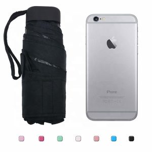CHINEE Promotional Mini Pocket Lightweight Portable Sunny and Rainy Lovely Five Folding Umbrella