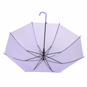 CHINEE Promotional Parasol Gift PVC TPU Poe Custom Printing Rain Straight Fashion Transparent Clear Umbrella