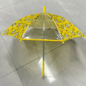 CHINEE Promotional Perspective Window Kid Umbrella Cartoon Custom Pattern Windproof Safety Child Umbrella for Kids