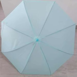 CHINEE Small Straight Umbrella Adults Colorful PVC Fabric Auto Function Logo Printed Plastic Mini Rain