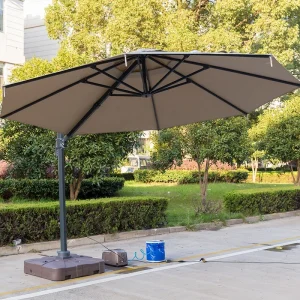CHINEE Spray Mist Cooling Noble Outdoor Umbrella Garden Parasol Restaurant Beach Sunshade Patio Umbrellas