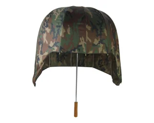 CHINEE Strong Windproof Outdoor Fishing Large Custom Printing Camouflage Camo Helmet Umbrella Hat