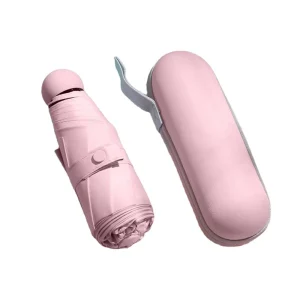 CHINEE Super Light Mini Pocket Umbrella High Quality UV Protection Portable 5 Folding Pill Umbrella for Girls