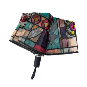 CHINEE Transparent Umbrella Female Boys Retro Fully Automatic Custom Print Portable Creative Cartoon Cute Umbrella