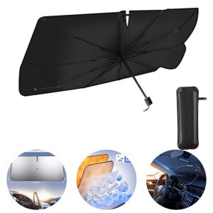 CHINEE Umbrella Sun Uv Protection Car Umbrella Sun Shade Windshield Sunshade Car Front Side 8 Rib Windshield Sun Umbrella
