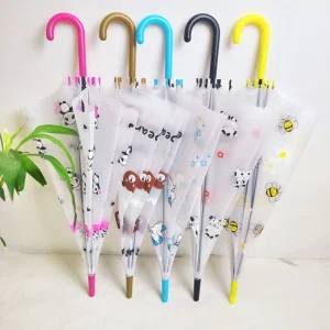 CHINEE Umbrellas for the Rain Outdoor Umbrella with Logo and Plastic Handle Rain Parties Golf 8 K Ribs Easy to Control for Rainy Day
