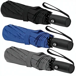 CHINEE Windproof Travel Rain Compact Light Automatic Strong Portable Adult Men Women Folding Umbrella with Logo