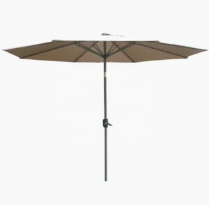 1.5 m Round Waterproof Aluminum Beach Parasol Outdoor Patio Umbrella for Hotel Garden & Courtyard