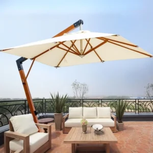 10*10 Ft Cantilever Square Aluminum Roma Parasol Outdoor Garden Patio Umbrella
