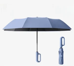 10-Rib 42-Inch Portable Reverse Folding Travel Umbrella, Windproof