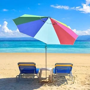 10 ft Outdoor Patio Umbrella Replacement Cover for Backyard, Garden, Beach, and Market Table