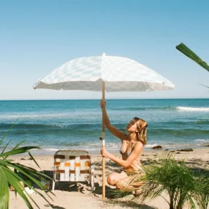 100% Cotton Boho Recycled Material Fringe Parasol Modern Sun Umbrella Carrying Bag For Beach Park Outdoor Essentials