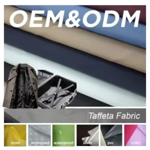 100% Polyester Taffeta Lining Fabric for Suit Suitcase Bag Pocket Garment Fabric