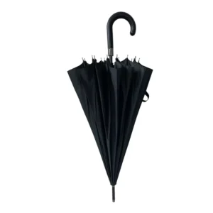 1001 Auto Open Straight Umbrella with 16 Fiberglass Ribs, Factory Supply, Windproof