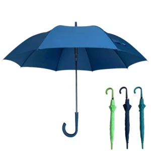 1046 Windproof Auto Open Straight Umbrella Sun and Rain