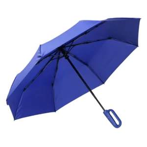 104cm Classic 3-Folding Automatic Umbrella with Hook Handle for Travel