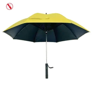 1051R Outdoor Rechargeable Battery Anti UV Cooling Fan Umbrella