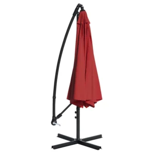 10ft Cantilever Outdoor Garden Parasol Offset Umbrella with Cross Base OEM Available