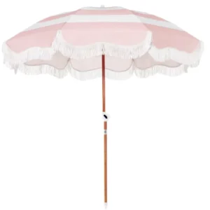 10ft Customized Center Pole Outdoor Beach Solid Wood Frame Outdoor Wood Sun Garden Parasol Umbrella Cafe Parasol