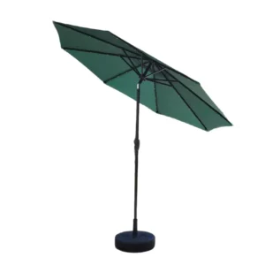 10ft Steel Outdoor Garden Patio Umbrella with Canopy and Middle Pole