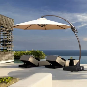 11 Feet Customized Adjustable Aluminum Outdoor Patio Umbrella with Stand