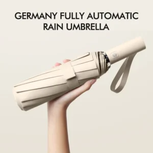 12 Bone Full Automatic Sectored Women’s Men’s Sunny Rain Reinforced Extra Large Folding Wind Resistant UV Umbrella