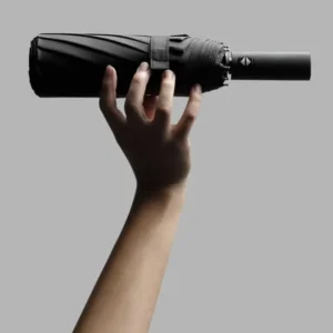 12-Bone Windproof Rain-Resistant 3-Folding Fully Automatic Umbrella Glass Fiber Ribs Customized Logo