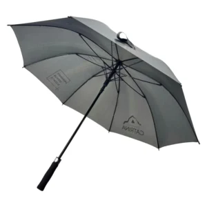 120CM Auto-Open Custom Silkscreen-Printed 190T Pongee Fiberglass Frame EVA Handle Golf Umbrella for Business