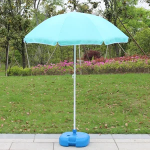 120G Polyester Waterproof Manual Opening Outdoor Furniture Umbrella with Iron Pole, 0.85m, Pad Printed Logo