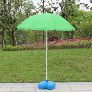 120G Polyester Waterproof Manual-Opening Outdoor Umbrella with Iron Pole, 0.85m Pad-Printed Logo