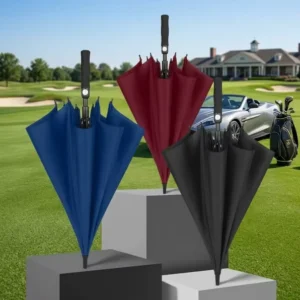 130 cm Auto-Open Golf Umbrella with Large Canopy, Windproof Waterproof Long Handle