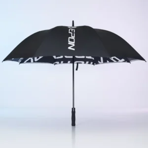 132cm Reinforced 190T Pongee 8K Fiberglass Rib Golf Umbrella with Single Windproof Structure Auto Open