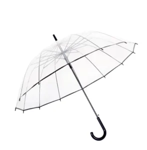 14-Rib Automatic Clear POE Transparent Umbrella