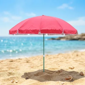 150cm Double Roof Outdoor Parasol Anti UV Wind Resistant Water Repellent Beach Street Stall Balcony Garden Umbrella