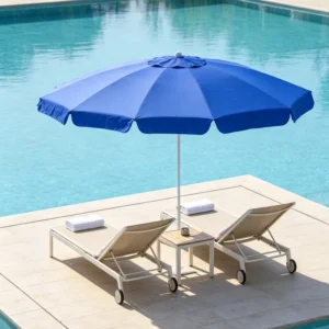 150cm Patio Umbrella Thick Fiberglass Ribs Oxford Fabric Windproof UV Protection Outdoor Garden Sun Shade