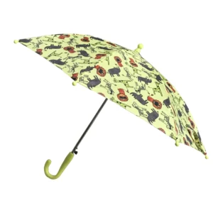 15inch*8k Polyester Children’s Straight Umbrella with Hot Transfer Printing Minimalist Design Auto Open for Business Gifts