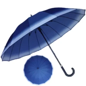16-Rib Strong Straight Umbrella with Custom Pattern
